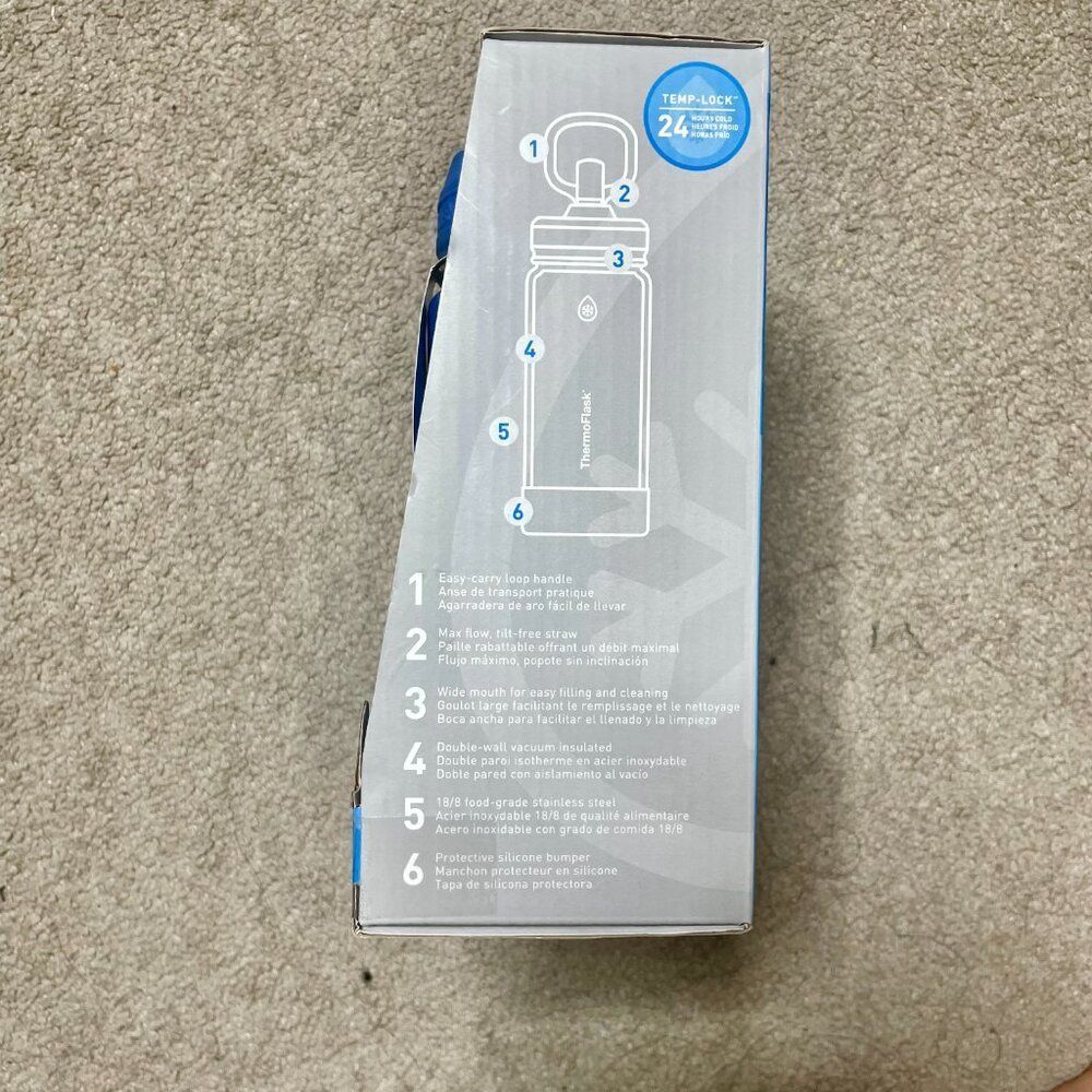 ThermoFlask 16oz Double Wall Vacuum Insulated Stainless Steel 2-Pack Waterbottle - Picture 3 of 5